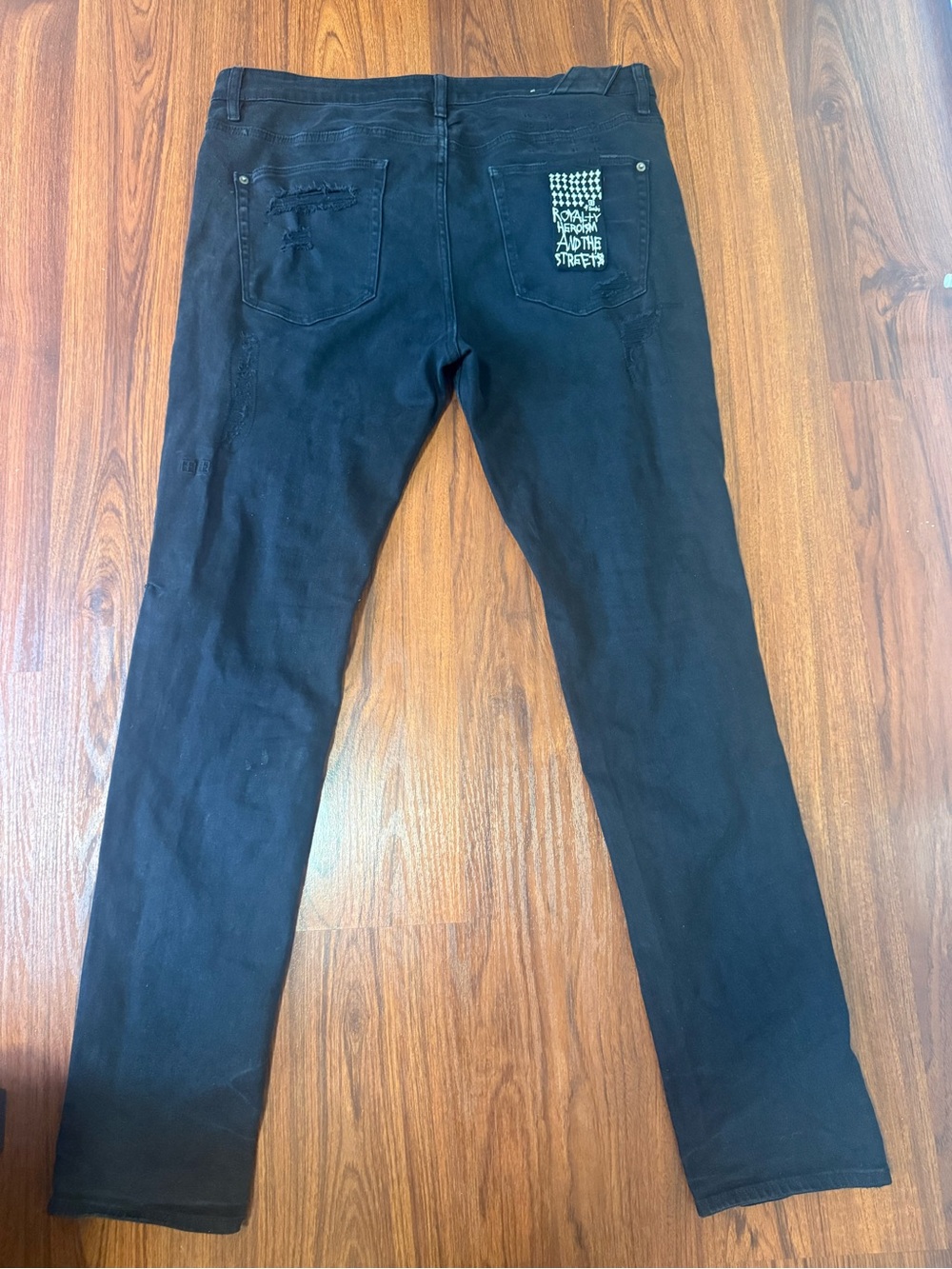 Ksubi Black Denim Jeans Label Detail